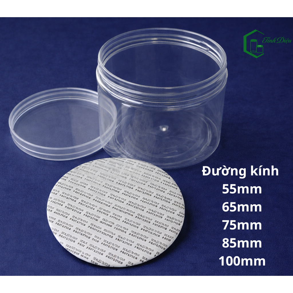 100 Miếng Seal Tự Dính Niêm Phong Hũ Nhựa, Chai Lọ – Màng Seal Bảo Quản Thực Phẩm Không Cần Máy Ép