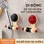 Giá đỡ vòi hoa sen hút tường màu Dopamine đỏ đen 12x11cm