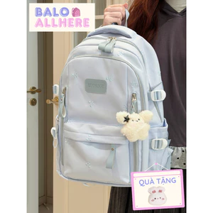 BaLo (XINHXINH) [ORDER] Balo Nữ Lớn Nhiều Ngăn Họa Tiết Nơ BL56