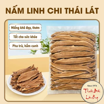 Nấm linh chi thái lát 500g, linh chi rừng khô miếng đẹp, thơm, dùng pha trà, hầm canh, tốt cho sức khỏe