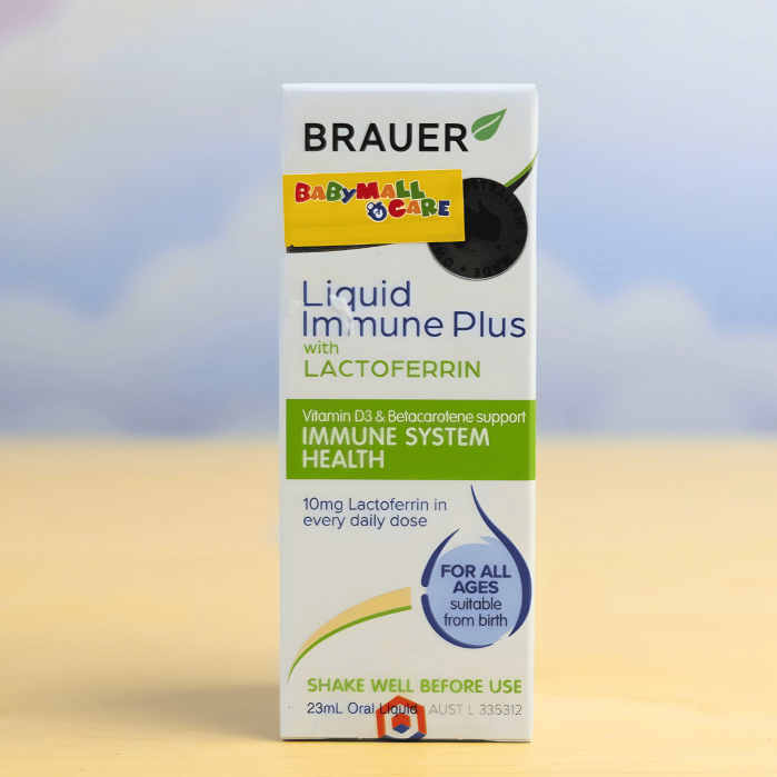 Dung Dịch Nhỏ Giọt Brauer Liquid Immune Plus Lactoferrin 23ml Hỗ Trợ Đề Kháng Cho Bé |Babymall&Care