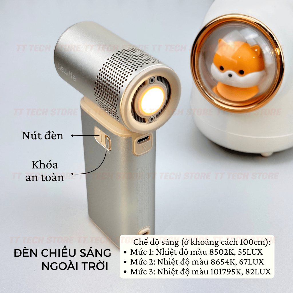Quạt cầm tay Jisulife Handheld Fan Ultra 2, pin 9.000mAh, 100 mức gió, giảm ồn gấp 3 lần, cảm biến gió 17m/s | BigBuy360 - bigbuy360.vn