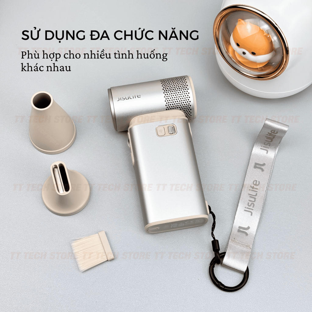 Quạt cầm tay Jisulife Handheld Fan Ultra 2, pin 9.000mAh, 100 mức gió, giảm ồn gấp 3 lần, cảm biến gió 17m/s | BigBuy360 - bigbuy360.vn