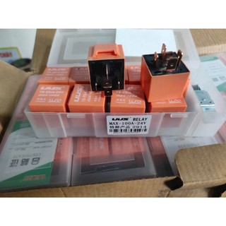 Role 4 chân 5 chân uus100A cam to Điện 12v, 24v dùng cho oto,xe máy ( Gía bán cho 1 chiếc ).D
