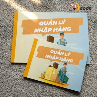 SỔ NHẬP HÀNG / BÁN HÀNG KHỔ A4 GIẤY DÀY, BÌA IN MÀU ++++