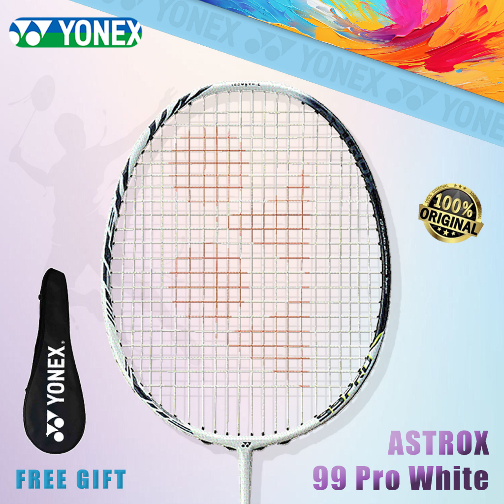 Vợt cầu lông ASTROX 99Pro White/RED/Orange Sợi cacbon 83g Mức Căng 11KG ...
