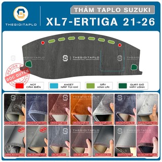 [Suzuki Xl7 và Ertiga] Thảm taplo ô tô da vân gỗ,da cacbon,da nano blockers đen và tuyết nhung 3 lớp dày 1cm chống nắng