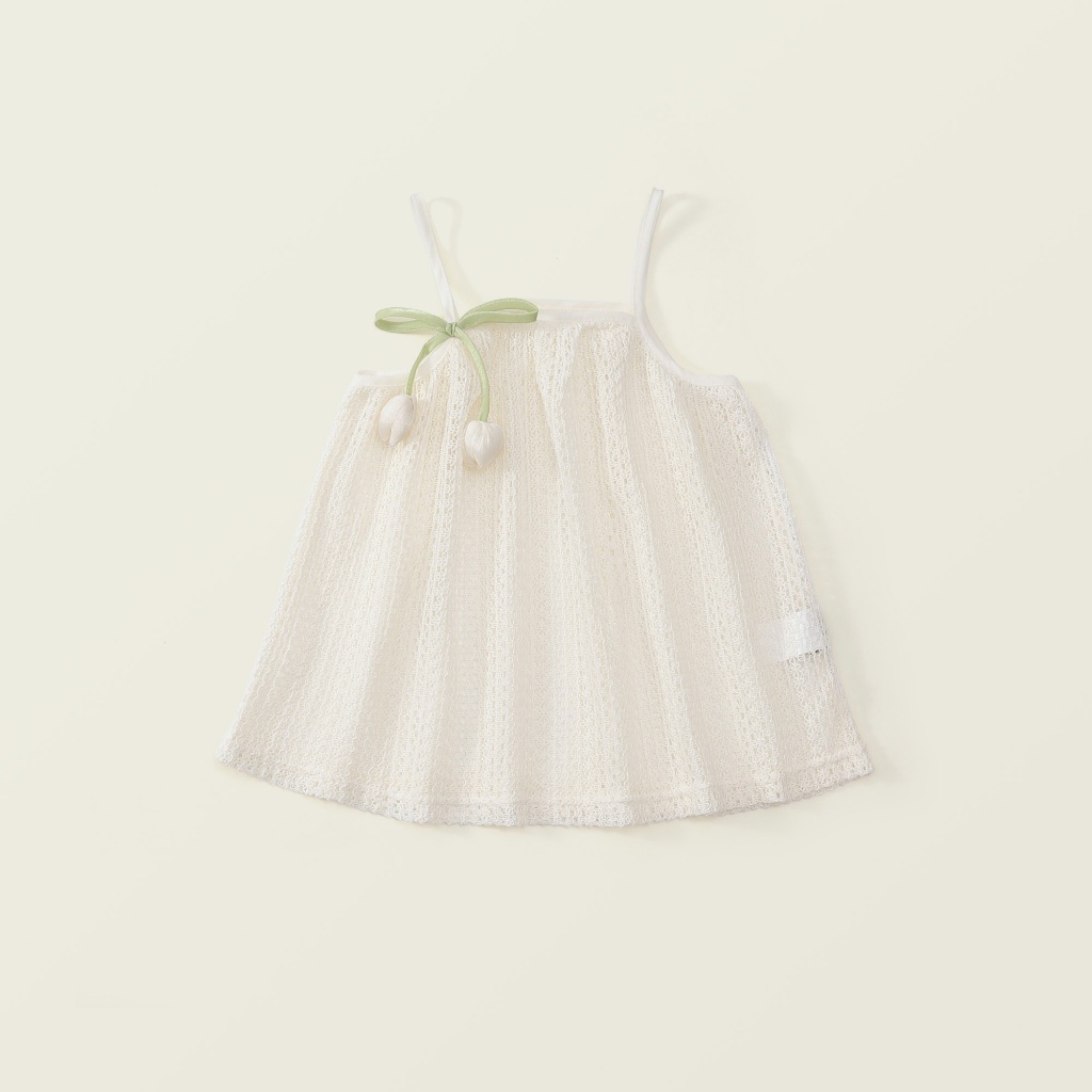Set 2 Chi Tiết, Set Áo Thun Kèm Váy Lưới Phong Cách Tiểu Thư Chất Liệu Cotton Mềm Mại
