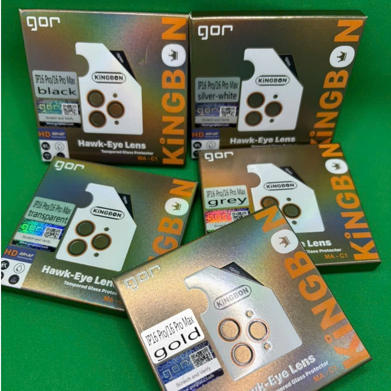 Kính Bảo vệ Camera iPhone cho 14Promax/15ProMax/16ProMax/17ProMax chính hãng Gor KiNGBON MA-C1