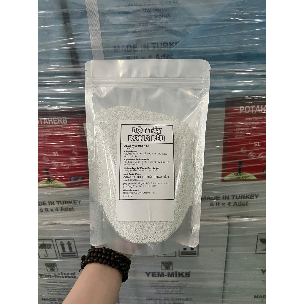 ( CLORIN NHẬT CHUẨN), xử lý nước, khử khuẩn, tẩy rong rêu, Diệt Khuẩn hồ bơi,nền xi măng Tẩy Sạch Sau 5 PHÚT. gói 1kg