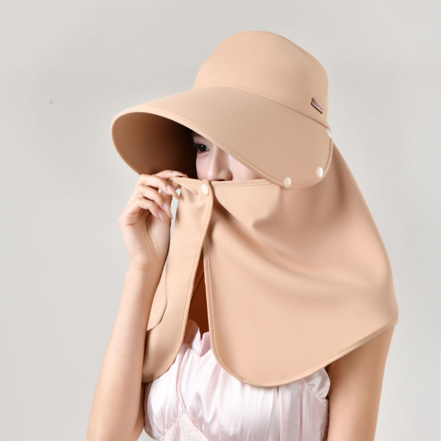 Mũ Chống Nắng Chống Tia UV 2026 Vành Rộng Che Cổ, Mũ Đi Biển Chống Nắng Toàn Diện Cho Nữ