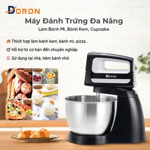Máy trộn bột DORON 400W kiểu dáng sang trọng, hoạt động êm ái