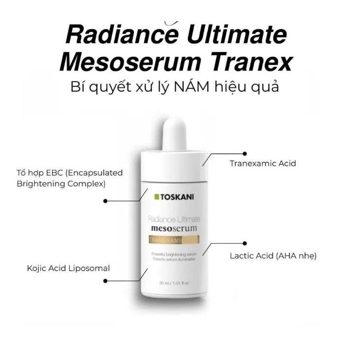 Bộ đôi serum và kem dưỡng hỗ trợ dưỡng trắng Toskani Radiance (30ml/50ml)- Phương An House