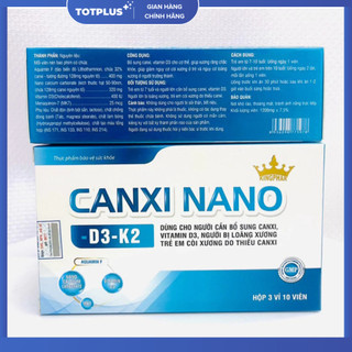 Canxi Nano D3 K2 Kingphar – Hỗ Trợ Bổ Sung Canxi, Giúp Xương Chắc Khỏe, Giảm Nguy Cơ Loãng Xương