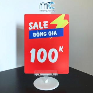Combo 2 Bảng giá, Bảng sale đồng giá 10k, 20k, 30k,.....200k - Kích thước 15x20cm cho của hàng siêu thị - Lỗi 1 đổi 1