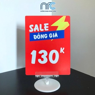 Combo 2 Bảng giá, Bảng sale đồng giá 10k, 20k, 30k,.....200k - Kích thước 15x20cm cho của hàng siêu thị - Lỗi 1 đổi 1