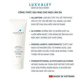 Sữa rửa mặt Luxvaley dành cho học sinh da mụn tuổi dậy thì