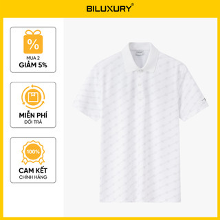 [T7_SALE 20%_HT] Áo Polo Nam Trắng Thiết Kế Basic 1APCH650TRK Biluxury Form Slimfit Thoáng Mát Bền Màu