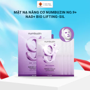 Mặt nạ giấy NUMBUZIN No.9+ Nad+ Bio Lifting-Sil Full Face Mask hỗ trợ nâng cơ, chống lão hoá 20ml
