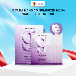 Mặt nạ giấy NUMBUZIN No.9+ Nad+ Bio Lifting-Sil Full Face Mask hỗ trợ nâng cơ, chống lão hoá 20ml