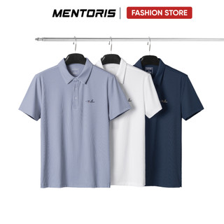 Áo Polo Nam Mentoris Cao Cấp Vải Nylon Spandex Co Giãn, Thoáng Khí, Áo Polo Công Sở Lịch Lãm MPL2604