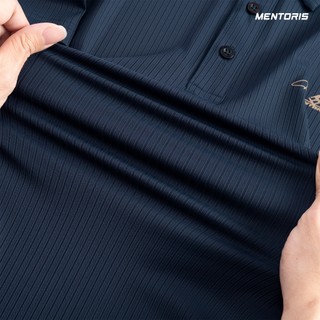 Áo Polo Nam Mentoris Cao Cấp Vải Nylon Spandex Co Giãn, Thoáng Khí, Áo Polo Công Sở Lịch Lãm MPL2604