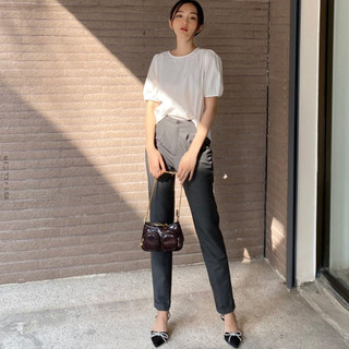Quần Baggy Nữ JASEY Công Sở Cạp Cao Chất Tuytsi Co Dãn Thoải Mái Thoáng Mát 5527