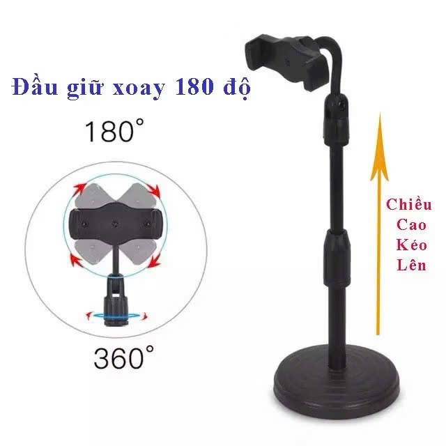 Cây Kẹp Điện Thoại Để Bàn Giúp Xem Phim Học Tập Tiện Lợi