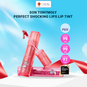Son tint xăm môi TONYMOLY Perfect Lips Shocking Lâu trôi Chống nước 4g