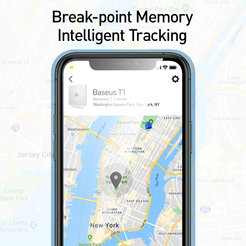 Thiết Bị Tìm Đồ Thất Lạc Baseus T2 Bluetooth Anti-Lost Tracker Gắn Chìa Khóa Túi Xách
