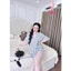 Đùi pijama phom áo raplan lụa latin mềm nhẹ mát
