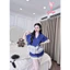 Đùi pijama phom áo raplan lụa latin mềm nhẹ mát