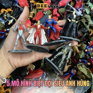 Set 5 mô hình nhân vật siêu anh hùng DC mini cao cấp, xuất dư không hộp - Đồ chơi BEE VNXK