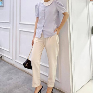 Quần Baggy Nữ JASEY Công Sở Cạp Chun Cao Đứng Form Chuẩn Tôn Dáng Thanh Lịch 5528