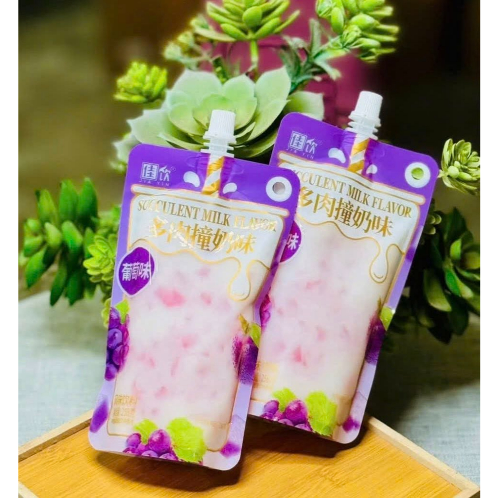 [HÀNG HOT 2026] Thạch Sữa Full Topping Vị Trái Cây Nho - Dâu - Cam - Xoài 258G Thạch sữa trái cây