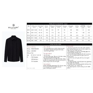 [T7_SALE 20%_HT] Áo Sơ Mi Nam Đen Hoạ Tiết 9SMDH555DEN Biluxury Form Slimfit Cao Cấp Chống Nhăn Kháng Khuẩn