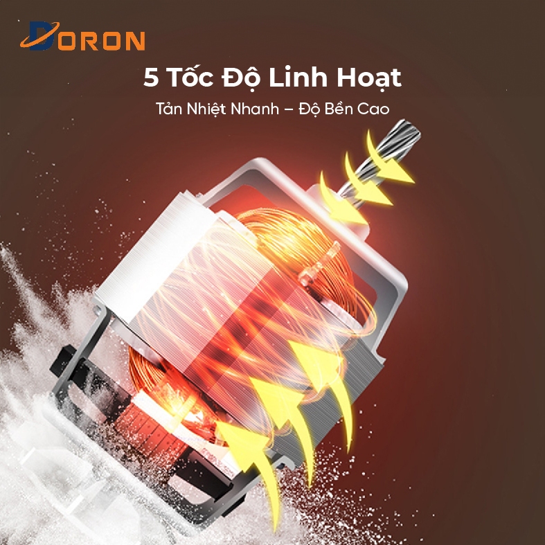 Máy trộn bột DORON 400W kiểu dáng sang trọng, hoạt động êm ái
