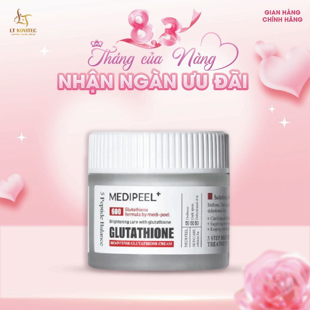 [HÀNG CHÍNH HÃNG] Kem Dưỡng Trắng Da Medipeel Glutathione 600 Dưỡng Trắng Da Mặt Sáng Bật Tông, Ngừa Lão Hóa 50g