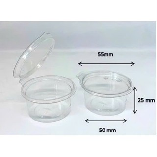 Combo 50 hũ nhựa đựng gia vị nắp liền,  2oz đựng nước chấm , hũ nước sốt