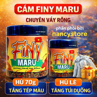 Cám Finy Maru – Cám cá lóc vảy rồng hỗ trợ tăng màu| Tăng viền vảy và batik| Cải thiện nhân đen