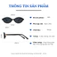 Kính mắt thời trang nam nữ form bầu dục tiểu thư sang chảnh cá tính chống tia UV bảo vệ mắt ABICA 619