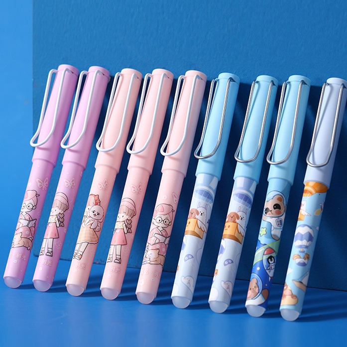Bút Máy Tảy Xoá S03 Cho HS Tiểu Học Ngòi Mài 0.38mm Viết Êm Trơn Nhỏ Gọn Dễ Dàng Cầm Nắm