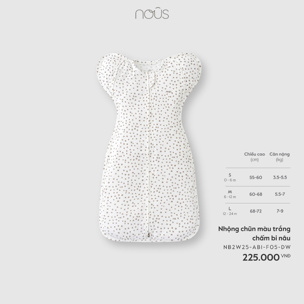 Nhộng chũn Nous cho bé