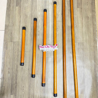 Gậy tập Yoga, Erobic, Dưỡng Sinh, Võ Thuật - Chiều Dài 0,4m,0.6,0.8,1,1,2.1,6.2m có đầu bọc cao su