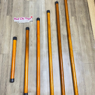 Gậy tập Yoga, Erobic, Dưỡng Sinh, Võ Thuật - Chiều Dài 0,4m,0.6,0.8,1,1,2.1,6.2m có đầu bọc cao su