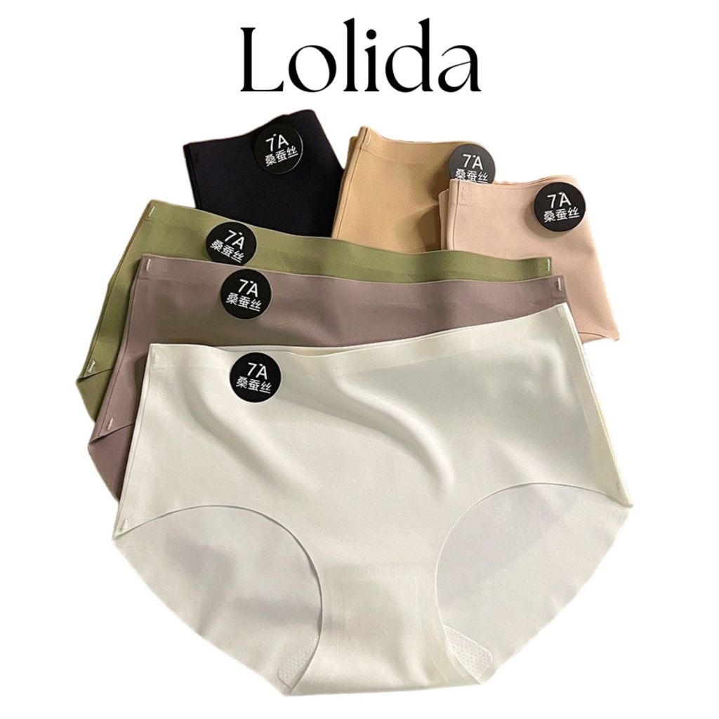 Quần Lót Nữ Đúc Su LOLIDA Không Đường May Cao Cấp Mềm Mại Kháng Khuẩn Mẫu 7A