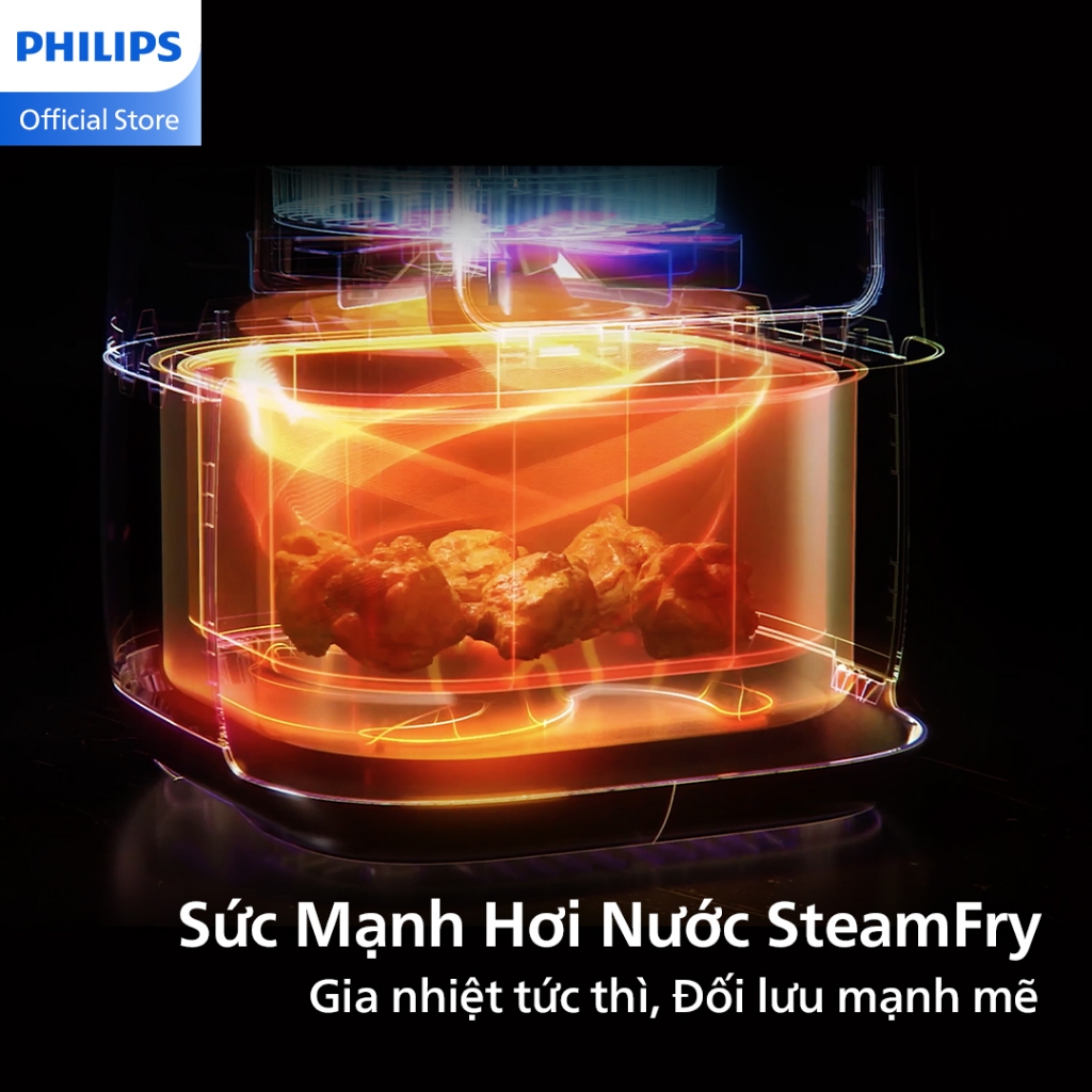 Nồi chiên không dầu Philips NA543/00 7,2L - Hàng chính hãng - Bảo hành 24 tháng