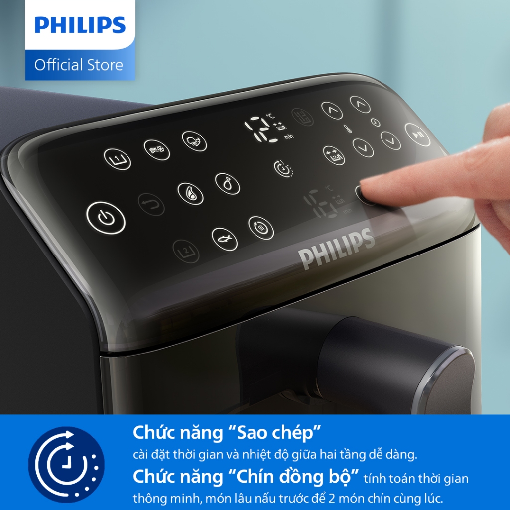 Nồi Chiên Không Dầu Philips NA462/70 10 Lít - Hàng chính hãng - Bảo Hành 24 tháng