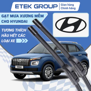 Gạt mưa ô tô HYUNDAI i10, Accent, Kona, Tucson, Santafe, Elantra. Cần gạt mưa UP PART Silicone không xương