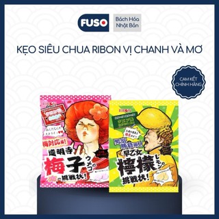 Kẹo Mềm Siêu Chua Ribon Vị Chanh & Mơ - Thử Thách Vị Giác Cực Đỉnh Từ Nhật Bản